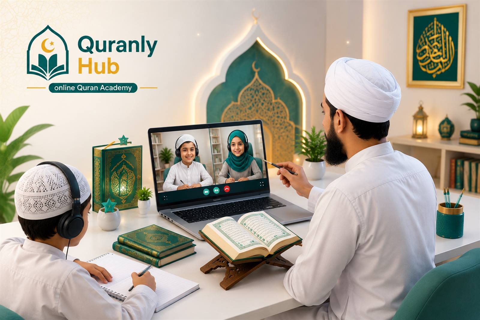 Beginner starting online Quran classes with a tutor