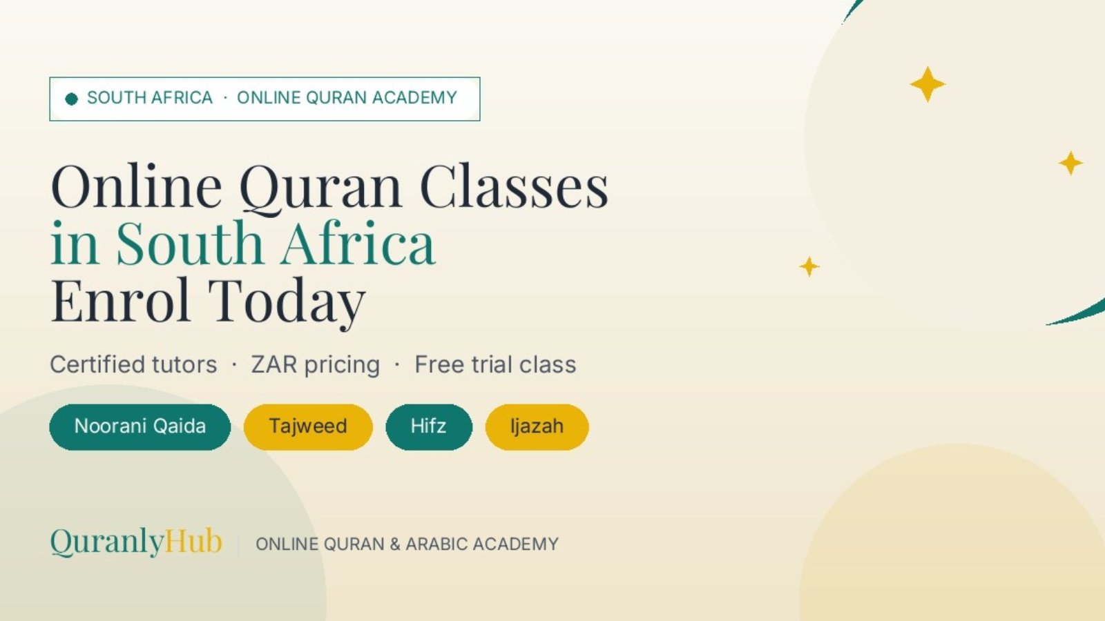 Online Quran classes in South Africa - Noorani Qaida, Tajweed, Hifz, Ijazah, free trial class