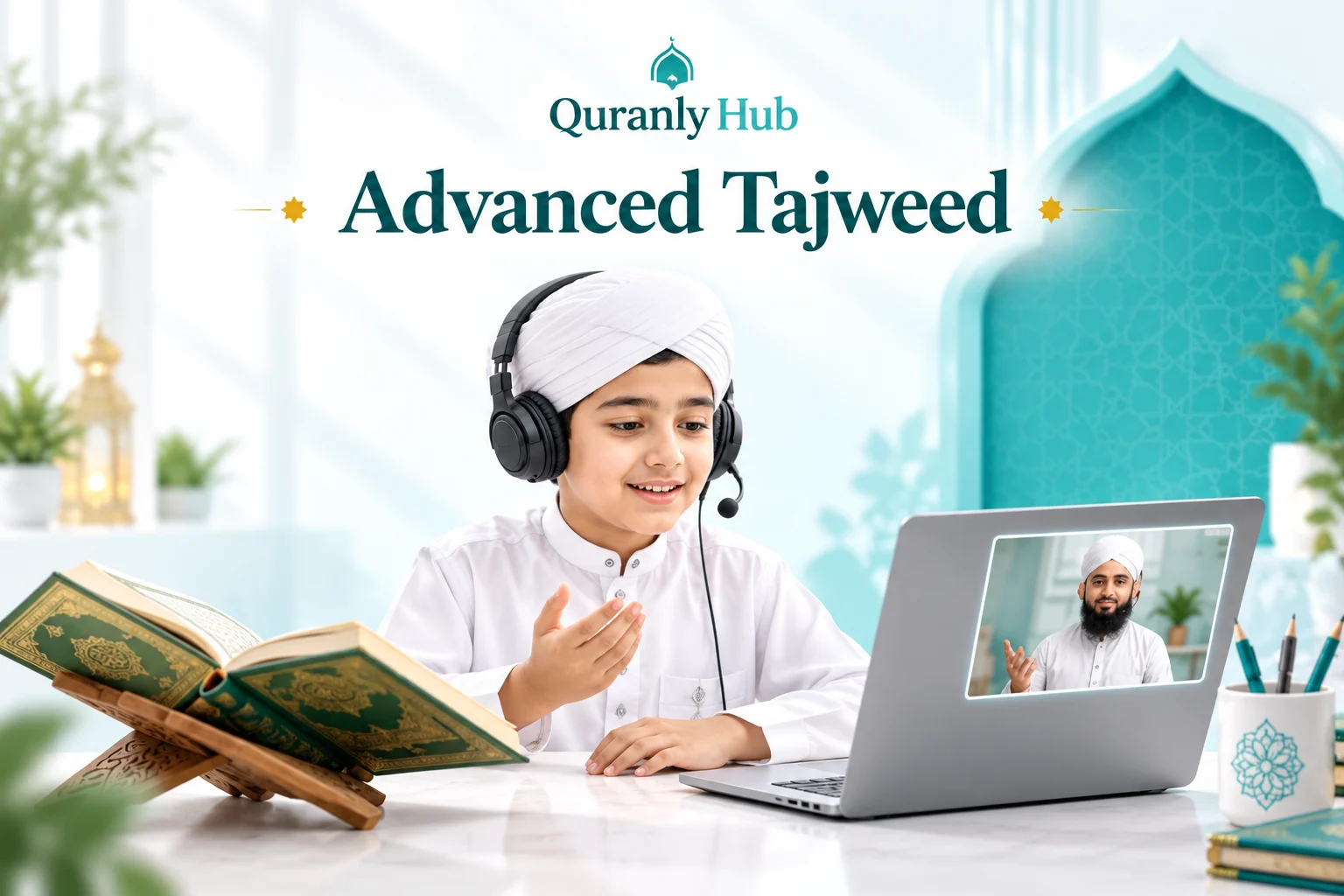 Advanced Tajweed course illustration