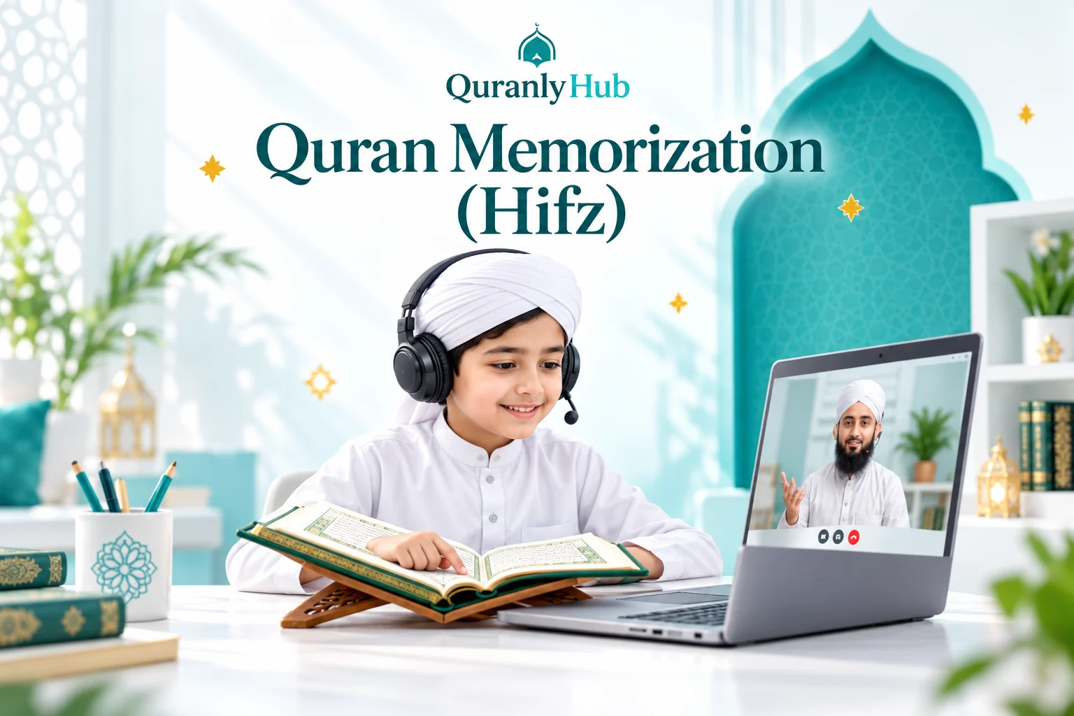 Quran memorization (Hifz) course illustration
